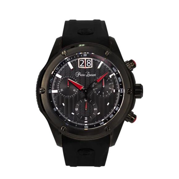 Pierre Laurent Men's Performance Swiss Chronograph Watch 45mm Luxury NWT $850 - Picture 4 of 13